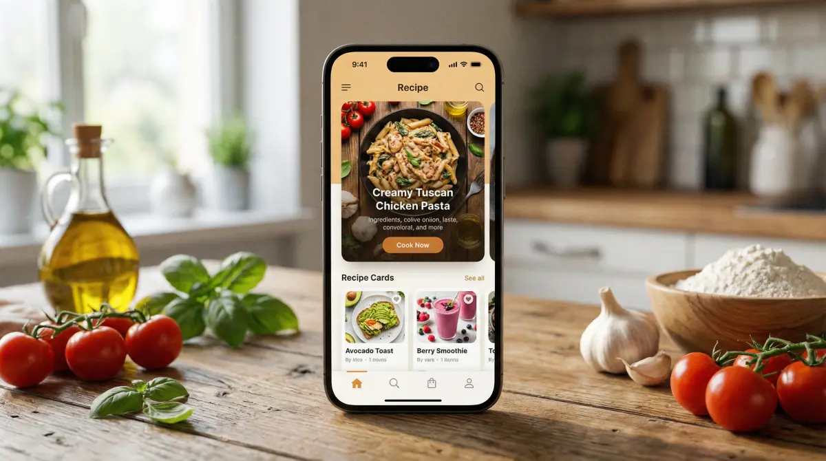 黑料 APP界面展示 - 精美食谱浏览