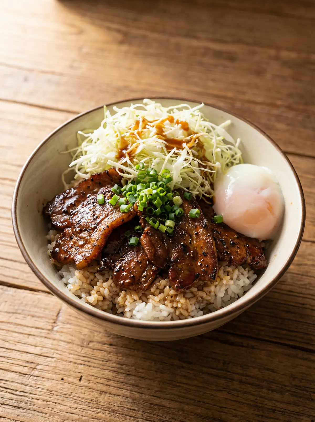 视频教学 - 日式黑椒猪排盖饭