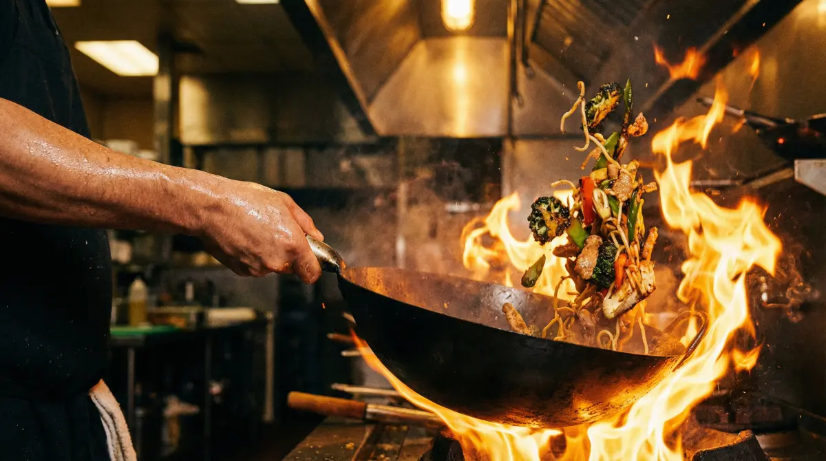 大火翻炒 - 黑料 烹饪技巧